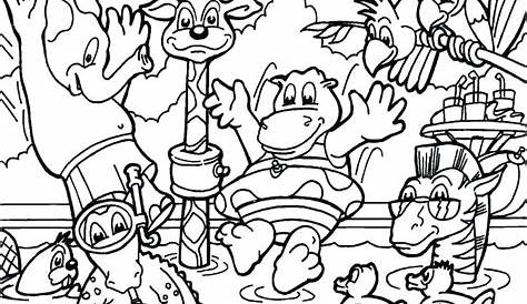 jungle coloring pages printable
