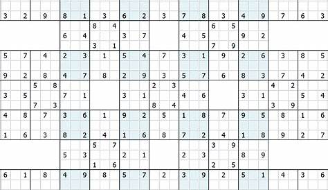 Samurai Sudoku Printable Easy - Sudoku Printable