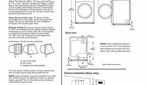 Download free pdf for Maytag MED6000X Dryer manual