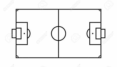 printable football field black and white