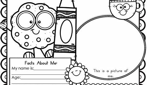 All About Me Worksheet Preschool Printable | Printable Worksheets