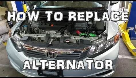 2012 Honda Civic Alternator Replacement - YouTube