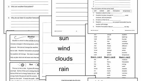 1st grade weather lesson plan