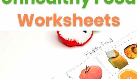 Healthy and Unhealthy Food Sorting Worksheet