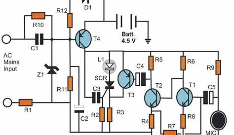 circuit diagram of simple electronic projects