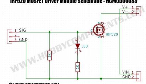irf520 mosfet driver module schematic