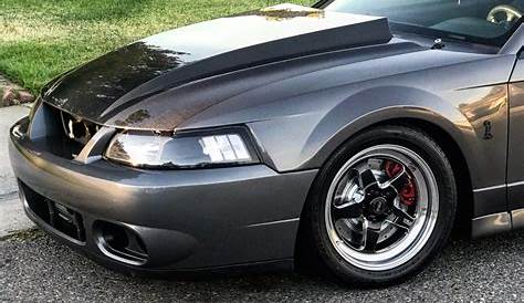 Matte Black Ford Mustang 2003 Cobra Terminator - Weld S71 Wheels