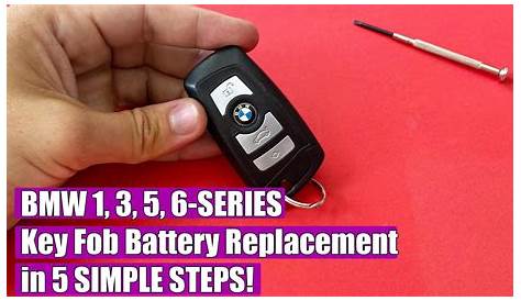 How to replace key fob battery BMW 5-Series F10, F11, 3-Series F30, F35