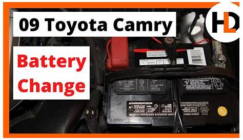 2009 Toyota Camry Battery Replacement - YouTube
