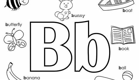 10 Fun Letter B Coloring Pages for Preschoolers - Coloring Pages