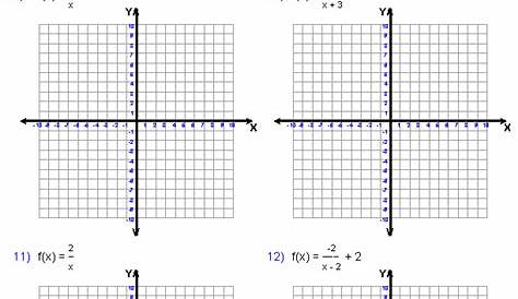 graphing rational functions worksheets