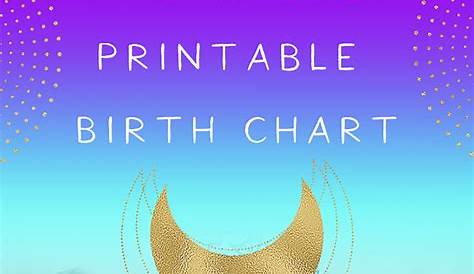 DIY Birth Chart in 10 Steps + Free Birth Chart Printable