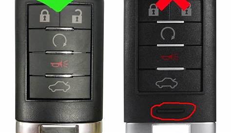 2 Replacement For 2008 2009 2010 Cadillac CTS STS DTS Key Fob Remote S