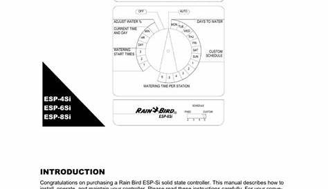 Rain Bird ESP-Si User Manual