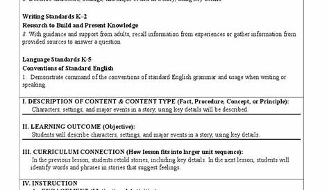 Literature Lesson Plan 1st Grade Am | PDF | Lesson Plan | Educational