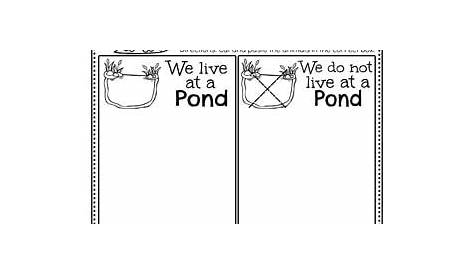 pond life worksheets for kids