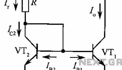 The basic circuit diagram of a constant current source mirror under