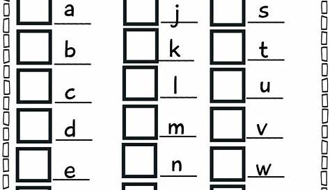 lowercase letters printable worksheets