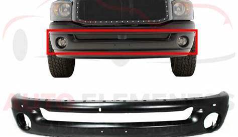 Front Bumper Primed Steel For Dodge Ram 1500 2002-2008 Ram 2500/3500