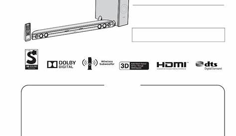 Gebruiksaanwijzing Sharp Sound Bar HT-SB60 - handleiding
