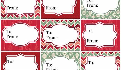 printable gift tag labels
