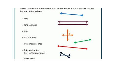 worksheets on rays lines and segments