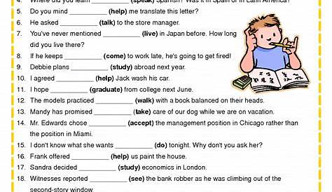 gerunds and gerund phrases worksheets