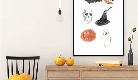 Halloween Decor Printable Wall Art DIY Halloween Decor | Etsy in 2021