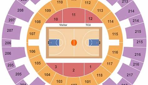 WVU Tickets | Seating Chart | Ed & Rae Schollmaier Arena | Basketball