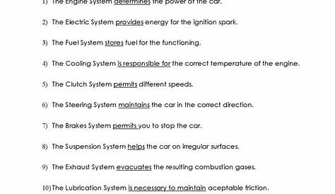 grade 2 race car verbs worksheet