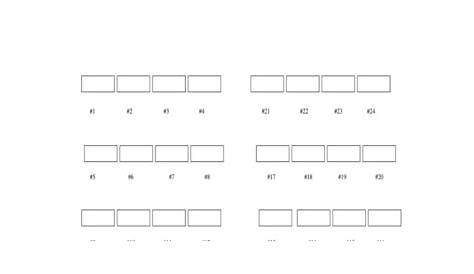 2023 Classroom Seating Chart Template - Fillable, Printable PDF & Forms