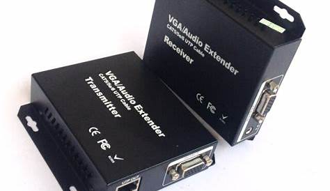 VGA audio cat5 extender upto 100m with single RJ-45 Port - HDMI cat5/6