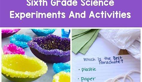 science experiments ideas for 6th graders
