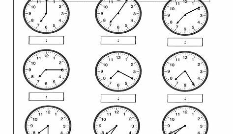 13 Best Images of Time Worksheets PDF - Blank Digital Clock Worksheets