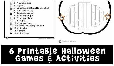 Printable Halloween Games | Woo! Jr. Kids Activities
