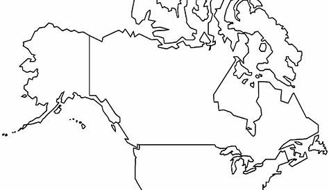 north america coloring page
