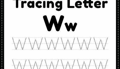 preschool letter w worksheets