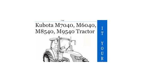 Kubota M7040, M6040, M8540, M9540 Tractor Operator’s Manual – PDF Download