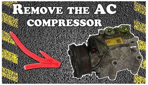 How to remove the AC compressor - 2001 Ford Focus - YouTube