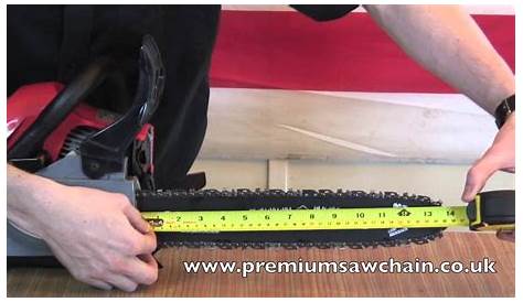 How to measure a chainsaw guide bar - YouTube