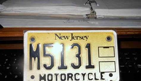 New Jersey 2010 motorcycle license plate
