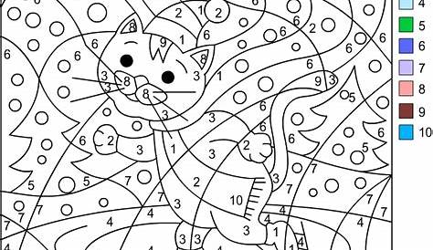 Nicole's Free Coloring Pages: WINTER * Color by number