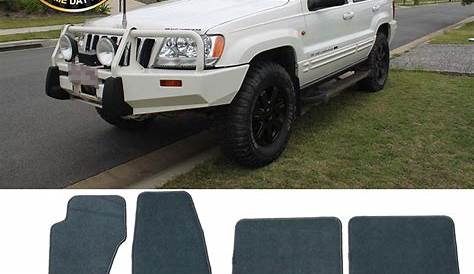 Fits 99-04 Jeep Grand Cherokee Floor Mats Carpet Front & Rear Gray 4PC