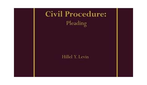 Civil Procedure: Pleading (Paperback)