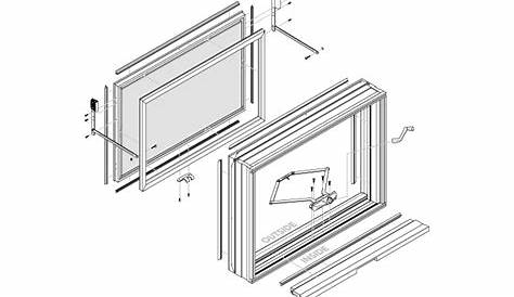 awning window parts diagram