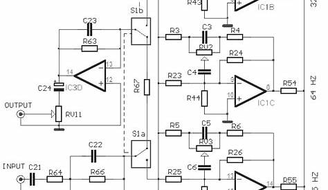 10 Band Graphic Equalizer circuit diagram and instructions