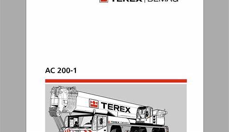 Terex Demag Mobile & Crawler Crane Part Manual, Operator & Maintenance