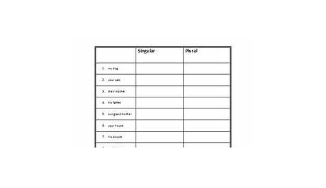 possessive adjectives in spanish worksheet