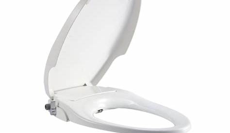 elongated manual bidet toilet seat