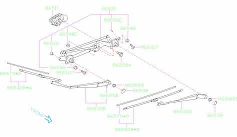 2019 Subaru Crosstrek Windshield Wiper Arm - 86532XC03A - Genuine